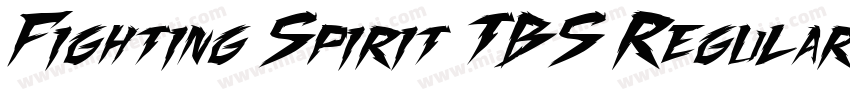 Fighting Spirit TBS Regular字体转换